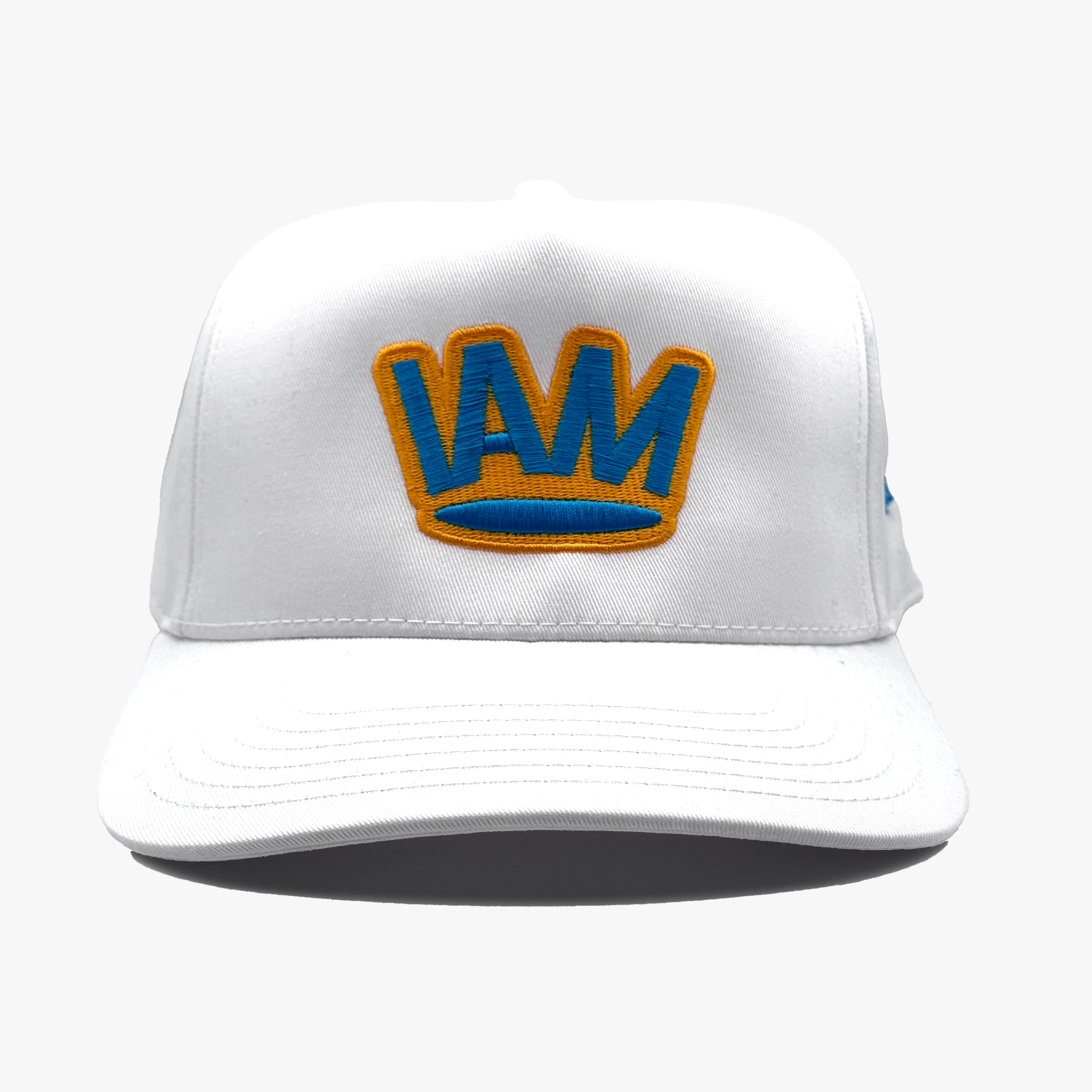 Turquoise Crown Cap - White