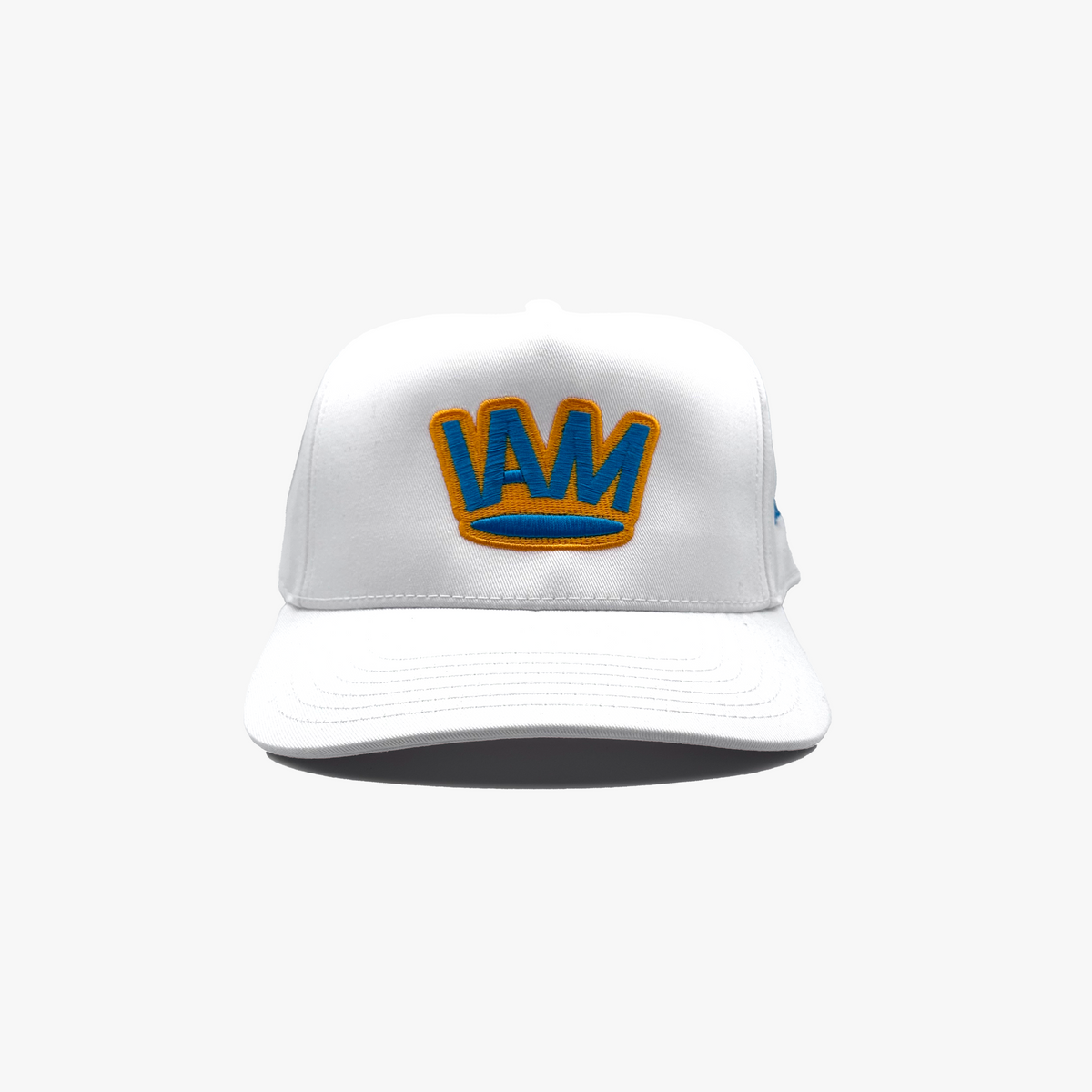 Turquoise Crown Cap - White
