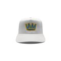 Turquoise Crown Cap - White