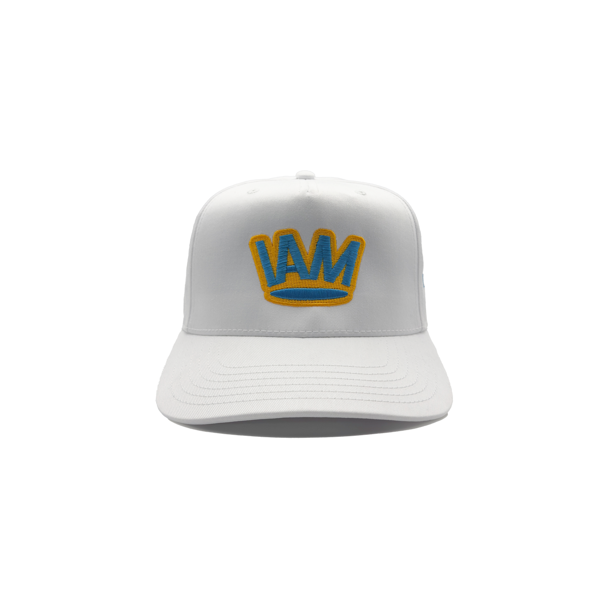 Turquoise Crown Cap - White